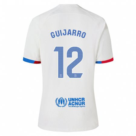 Kandiny Herren Patricia Guijarro #12 Weiß Auswärtstrikot Trikot 2023/24 T-Shirt
