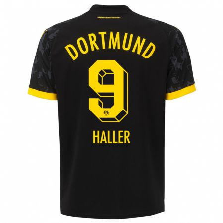 Kandiny Herren Sébastien Haller #9 Schwarz Auswärtstrikot Trikot 2023/24 T-Shirt