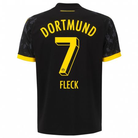 Kandiny Herren Fritz Fleck #7 Schwarz Auswärtstrikot Trikot 2023/24 T-Shirt