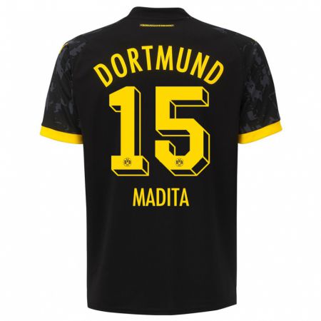 Kandiny Herren Kohorst Madita #15 Schwarz Auswärtstrikot Trikot 2023/24 T-Shirt