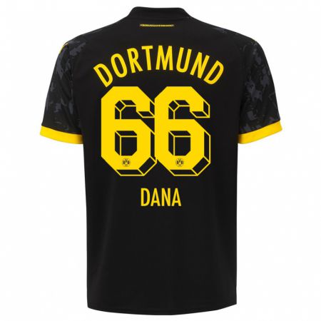 Kandiny Herren Bleckmann Dana #66 Schwarz Auswärtstrikot Trikot 2023/24 T-Shirt