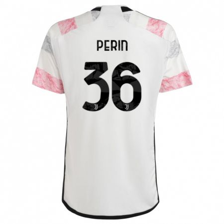 Kandiny Herren Mattia Perin #36 Weiß Rosa Auswärtstrikot Trikot 2023/24 T-Shirt