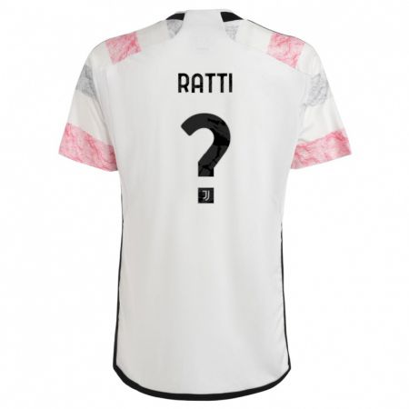 Kandiny Herren Leonardo Ratti #0 Weiß Rosa Auswärtstrikot Trikot 2023/24 T-Shirt