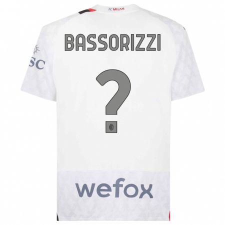 Kandiny Herren Carlo Bassorizzi #0 Weiß Auswärtstrikot Trikot 2023/24 T-Shirt
