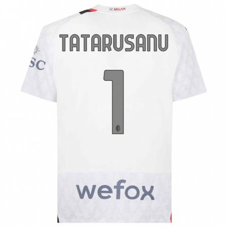 Kandiny Herren Ciprian Tatarusanu #1 Weiß Auswärtstrikot Trikot 2023/24 T-Shirt