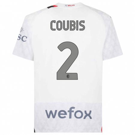 Kandiny Herren Andrei Coubis #2 Weiß Auswärtstrikot Trikot 2023/24 T-Shirt