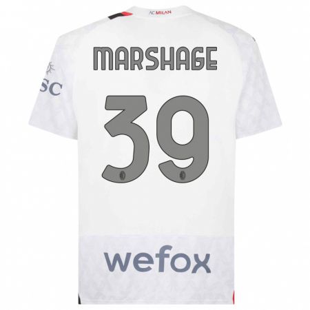 Kandiny Herren Wilgot Marshage #39 Weiß Auswärtstrikot Trikot 2023/24 T-Shirt