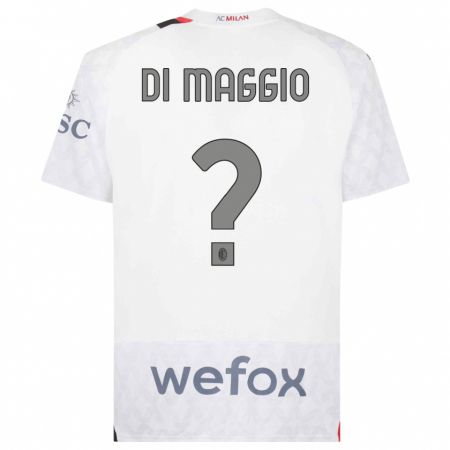 Kandiny Herren Simone Di Maggio #0 Weiß Auswärtstrikot Trikot 2023/24 T-Shirt