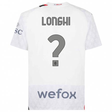 Kandiny Herren Jordan Longhi #0 Weiß Auswärtstrikot Trikot 2023/24 T-Shirt