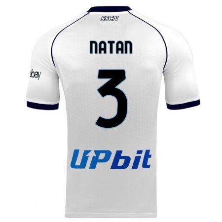 Kandiny Herren Natan #3 Weiß Auswärtstrikot Trikot 2023/24 T-Shirt