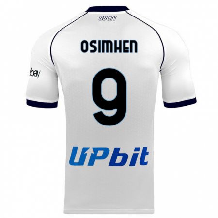 Kandiny Herren Victor Osimhen #9 Weiß Auswärtstrikot Trikot 2023/24 T-Shirt