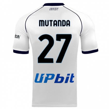 Kandiny Herren Noah Mutanda #27 Weiß Auswärtstrikot Trikot 2023/24 T-Shirt
