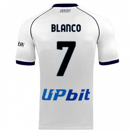 Kandiny Herren Gimena Blanco #7 Weiß Auswärtstrikot Trikot 2023/24 T-Shirt