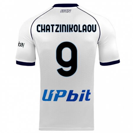 Kandiny Herren Despoina Chatzinikolaou #9 Weiß Auswärtstrikot Trikot 2023/24 T-Shirt