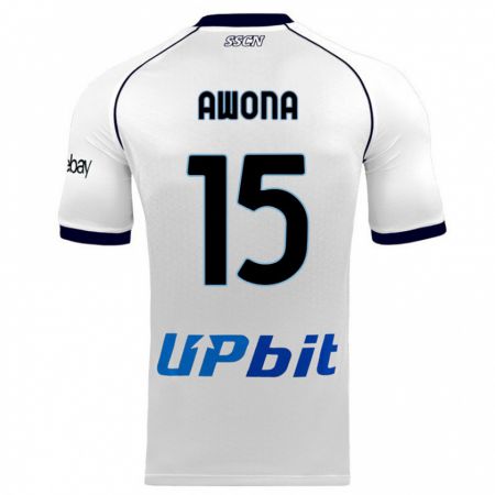 Kandiny Herren Aurelle Awona #15 Weiß Auswärtstrikot Trikot 2023/24 T-Shirt