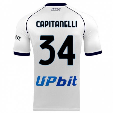 Kandiny Herren Ilaria Capitanelli #34 Weiß Auswärtstrikot Trikot 2023/24 T-Shirt