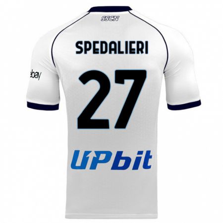 Kandiny Herren Johnatan Andrea Spedalieri #27 Weiß Auswärtstrikot Trikot 2023/24 T-Shirt