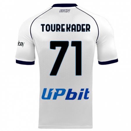 Kandiny Herren Aziz Toure Kader #71 Weiß Auswärtstrikot Trikot 2023/24 T-Shirt