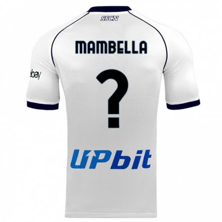 Kandiny Herren Andrea Mambella #0 Weiß Auswärtstrikot Trikot 2023/24 T-Shirt