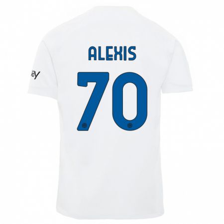 Kandiny Herren Alexis Sánchez #70 Weiß Auswärtstrikot Trikot 2023/24 T-Shirt