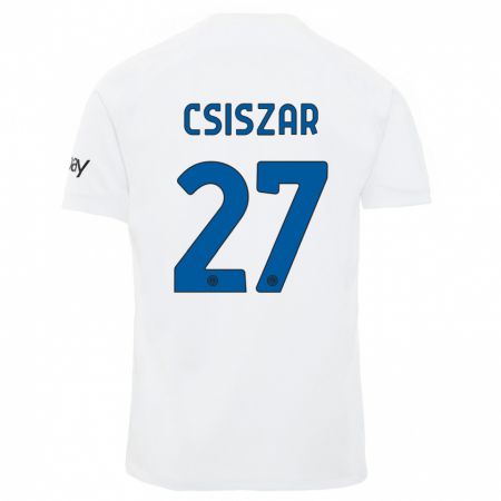 Kandiny Herren Henrietta Csiszar #27 Weiß Auswärtstrikot Trikot 2023/24 T-Shirt