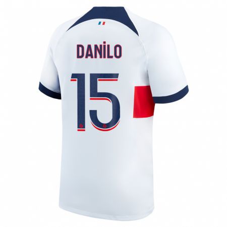 Kandiny Herren Danilo Pereira #15 Weiß Auswärtstrikot Trikot 2023/24 T-Shirt