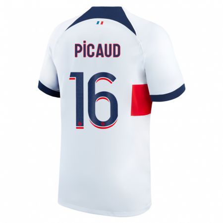 Kandiny Herren Constance Picaud #16 Weiß Auswärtstrikot Trikot 2023/24 T-Shirt