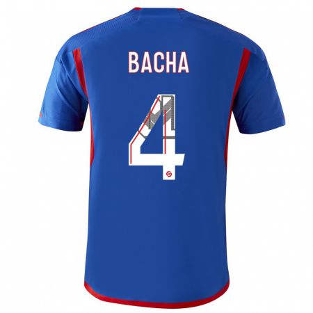 Kandiny Herren Selma Bacha #4 Blau Rot Auswärtstrikot Trikot 2023/24 T-Shirt