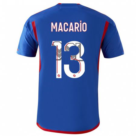 Kandiny Herren Catarina Macario #13 Blau Rot Auswärtstrikot Trikot 2023/24 T-Shirt