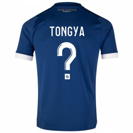 Kandiny Herren Franco Tongya #0 Dunkelblau Auswärtstrikot Trikot 2023/24 T-Shirt