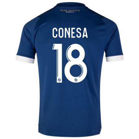 Kandiny Herren Anna Conesa #18 Dunkelblau Auswärtstrikot Trikot 2023/24 T-Shirt