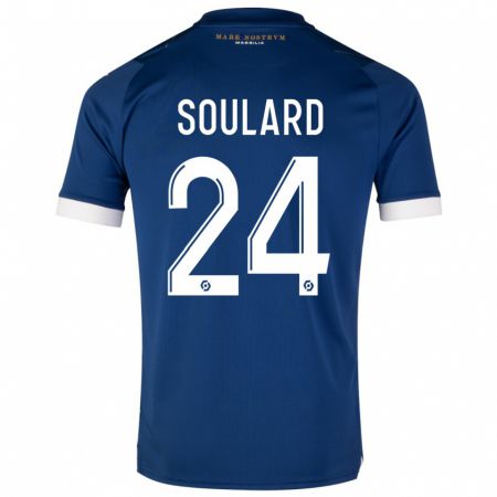 Kandiny Herren Amandine Soulard #24 Dunkelblau Auswärtstrikot Trikot 2023/24 T-Shirt