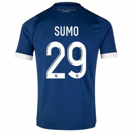 Kandiny Herren Eva Sumo #29 Dunkelblau Auswärtstrikot Trikot 2023/24 T-Shirt