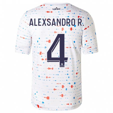 Kandiny Herren Alexsandro #4 Weiß Auswärtstrikot Trikot 2023/24 T-Shirt