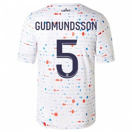 Kandiny Herren Gabriel Gudmundsson #5 Weiß Auswärtstrikot Trikot 2023/24 T-Shirt
