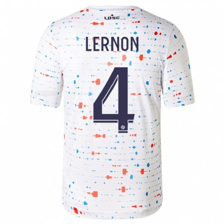 Kandiny Herren Jessica Lernon #4 Weiß Auswärtstrikot Trikot 2023/24 T-Shirt
