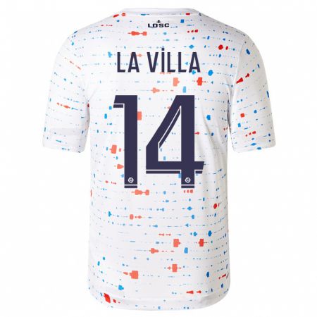 Kandiny Herren Caroline La Villa #14 Weiß Auswärtstrikot Trikot 2023/24 T-Shirt