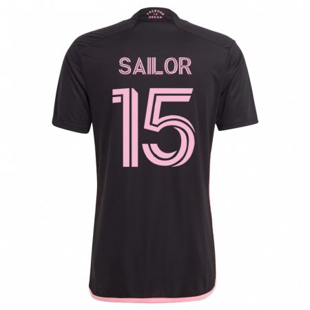Kandiny Herren Ryan Sailor #15 Schwarz Auswärtstrikot Trikot 2023/24 T-Shirt