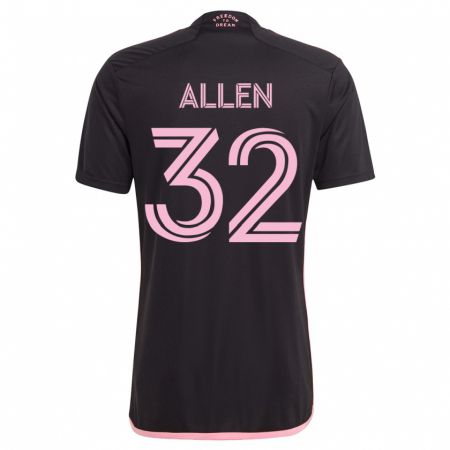 Kandiny Herren Noah Allen #32 Schwarz Auswärtstrikot Trikot 2023/24 T-Shirt