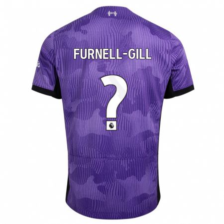 Kandiny Herren Luca Furnell-Gill #0 Lila Ausweichtrikot Trikot 2023/24 T-Shirt