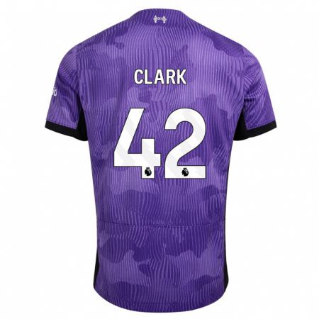 Kandiny Herren Bobby Clark #42 Lila Ausweichtrikot Trikot 2023/24 T-Shirt