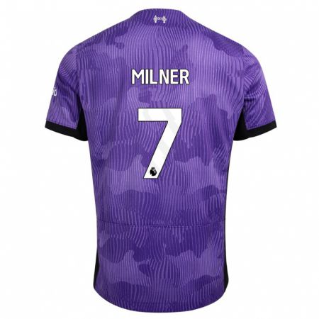 Kandiny Herren James Milner #7 Lila Ausweichtrikot Trikot 2023/24 T-Shirt