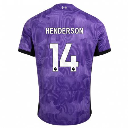 Kandiny Herren Henderson #14 Lila Ausweichtrikot Trikot 2023/24 T-Shirt