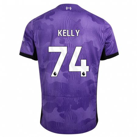 Kandiny Herren Oscar Kelly #74 Lila Ausweichtrikot Trikot 2023/24 T-Shirt