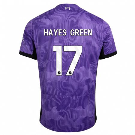 Kandiny Herren Charlie Hayes-Green #17 Lila Ausweichtrikot Trikot 2023/24 T-Shirt