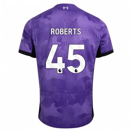 Kandiny Herren Iwan Roberts #45 Lila Ausweichtrikot Trikot 2023/24 T-Shirt
