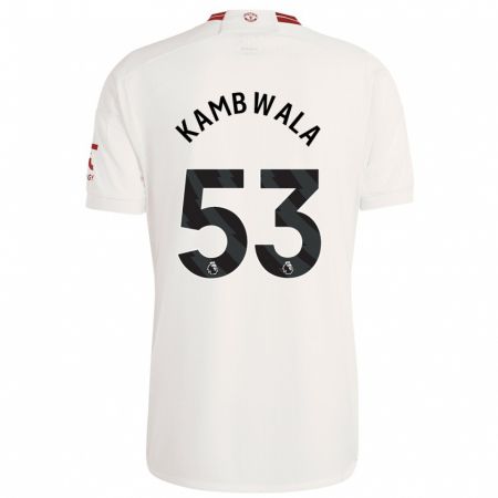 Kandiny Herren Willy Kambwala #53 Weiß Ausweichtrikot Trikot 2023/24 T-Shirt