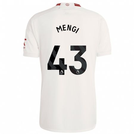 Kandiny Herren Teden Mengi #43 Weiß Ausweichtrikot Trikot 2023/24 T-Shirt