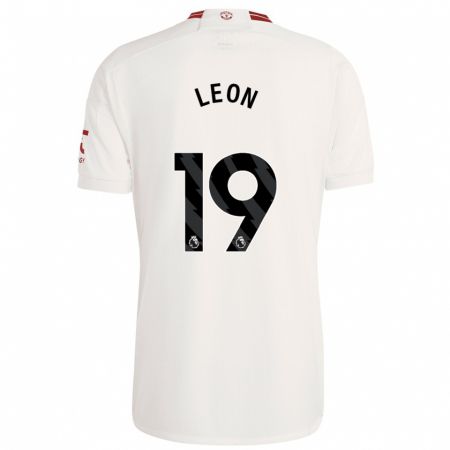 Kandiny Herren Adriana Leon #19 Weiß Ausweichtrikot Trikot 2023/24 T-Shirt