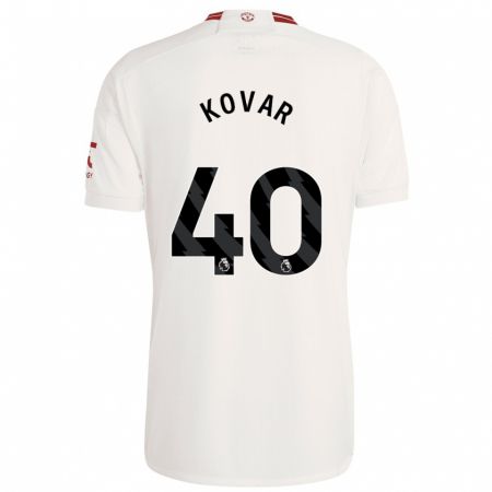 Kandiny Herren Matej Kovar #40 Weiß Ausweichtrikot Trikot 2023/24 T-Shirt